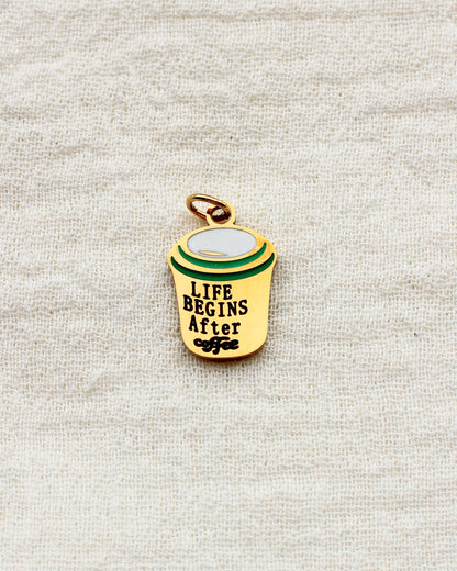 Coffee Life Mug PVD Charm, CH435