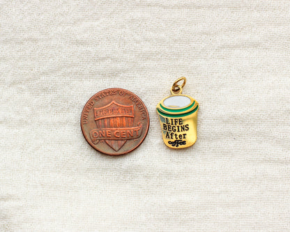 Coffee Life Mug PVD Charm, CH435