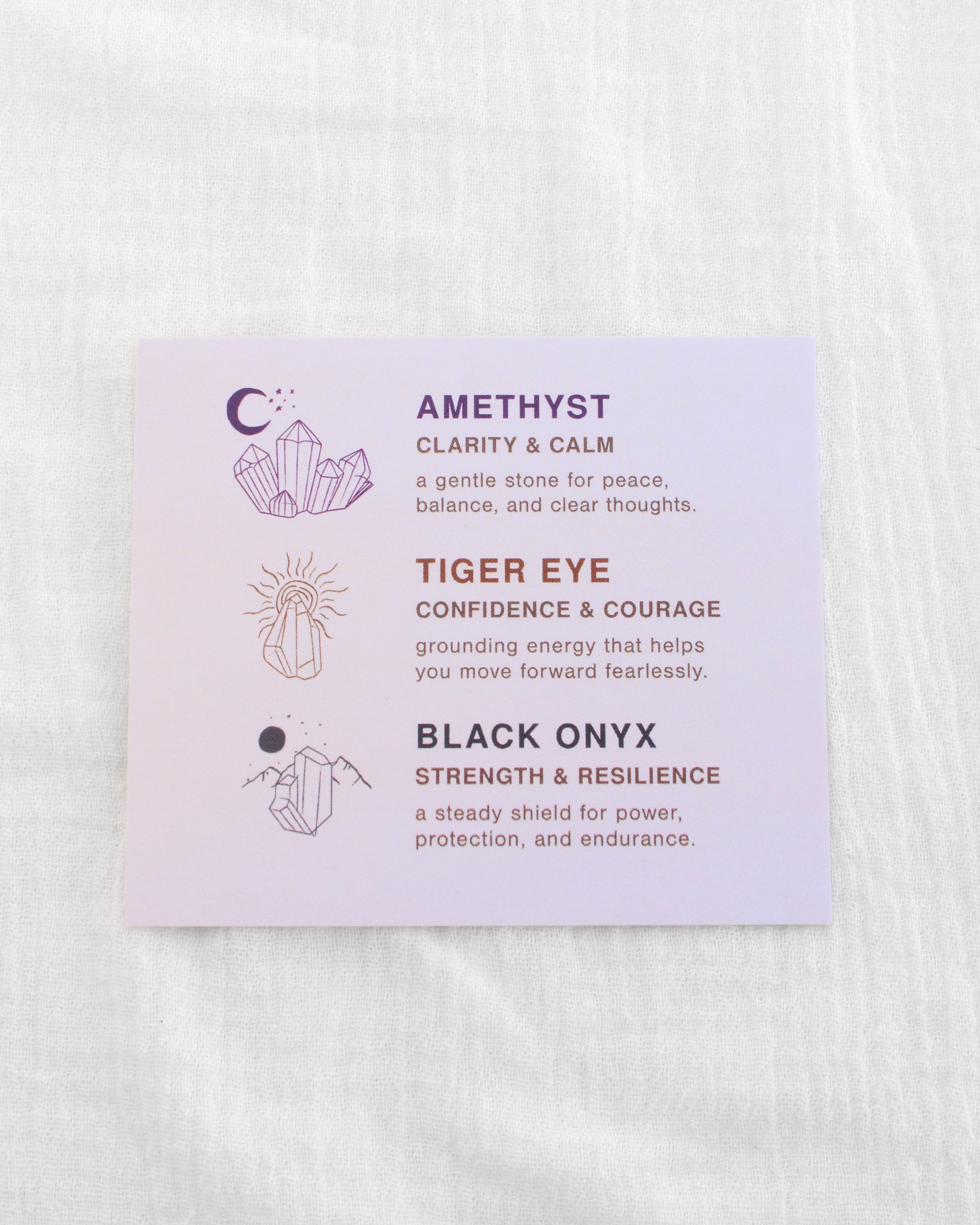 Genuine Stone Meaning Card, MC05
