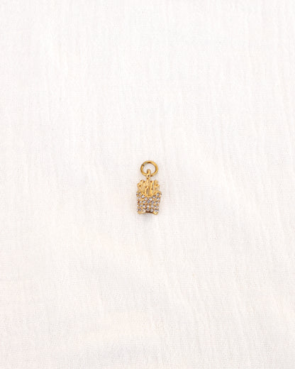 Fries PVD Charm with CZ, CH352