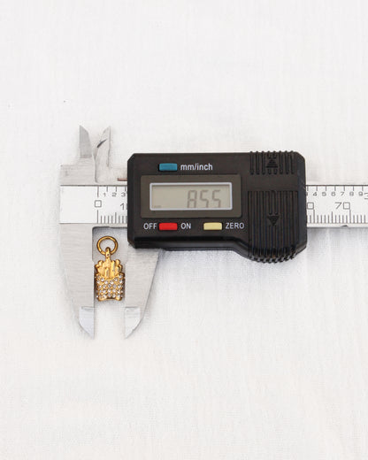 Fries PVD Charm with CZ, CH352