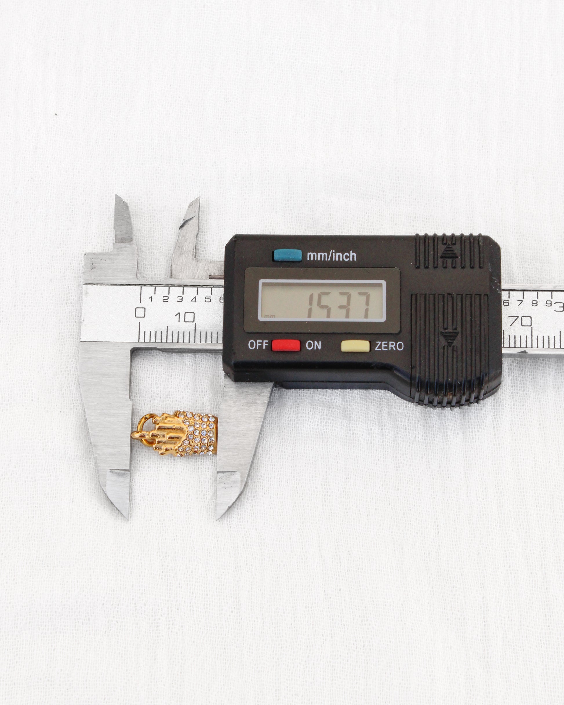 Fries PVD Charm with CZ, CH352