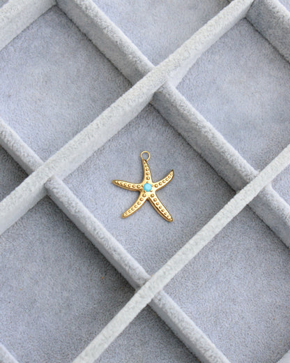 Starfish with Turquoise Charm, CH279