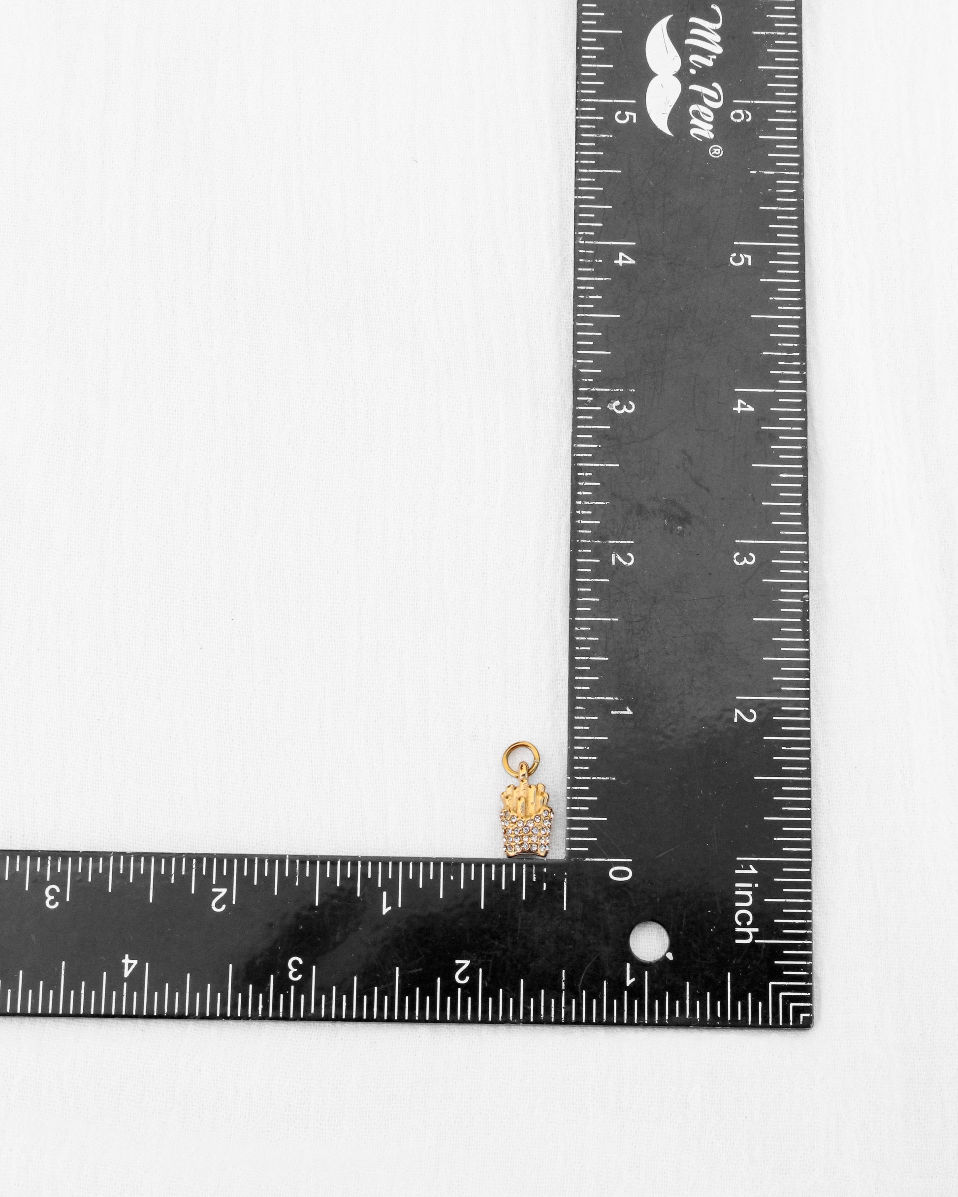 Fries PVD Charm with CZ, CH352