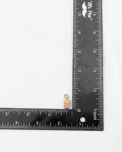 Fries PVD Charm with CZ, CH352