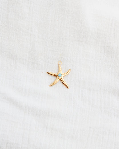 Starfish with Turquoise Charm, CH279