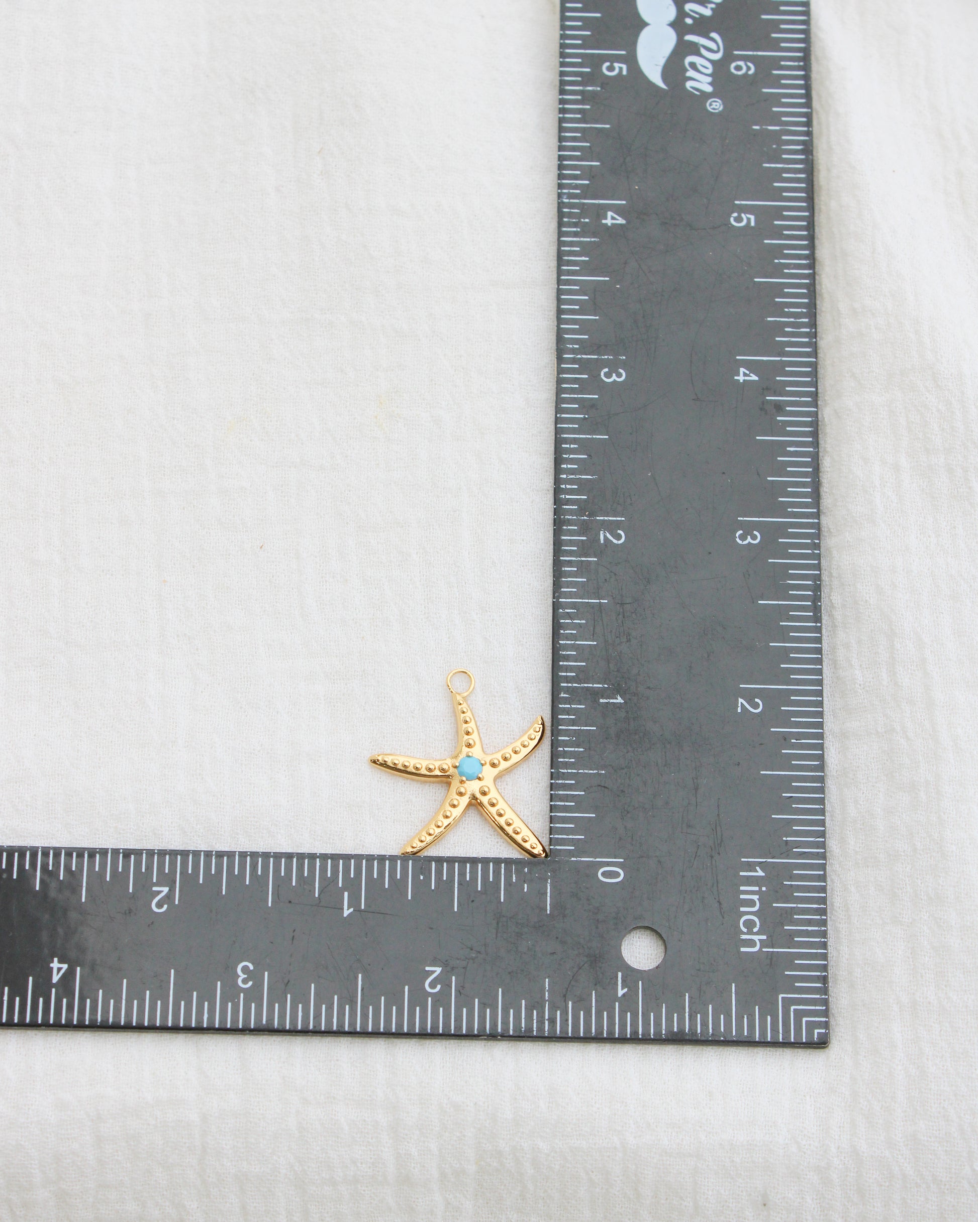 Starfish with Turquoise Charm, CH279