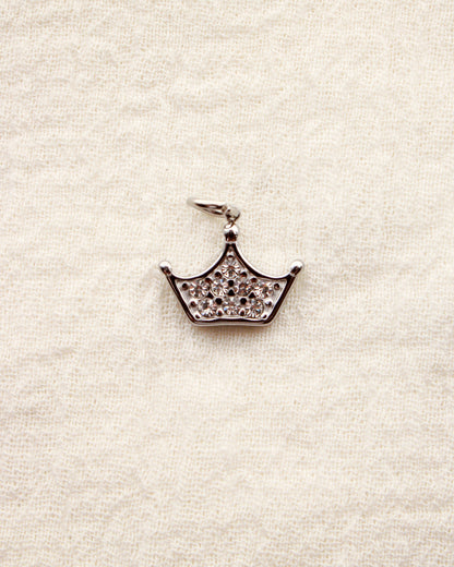 Crown PVD Charm with Cubic Zirconia, CH356