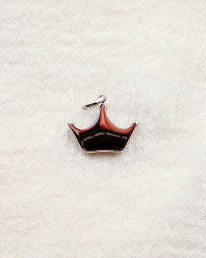 Crown PVD Charm with Cubic Zirconia, CH356