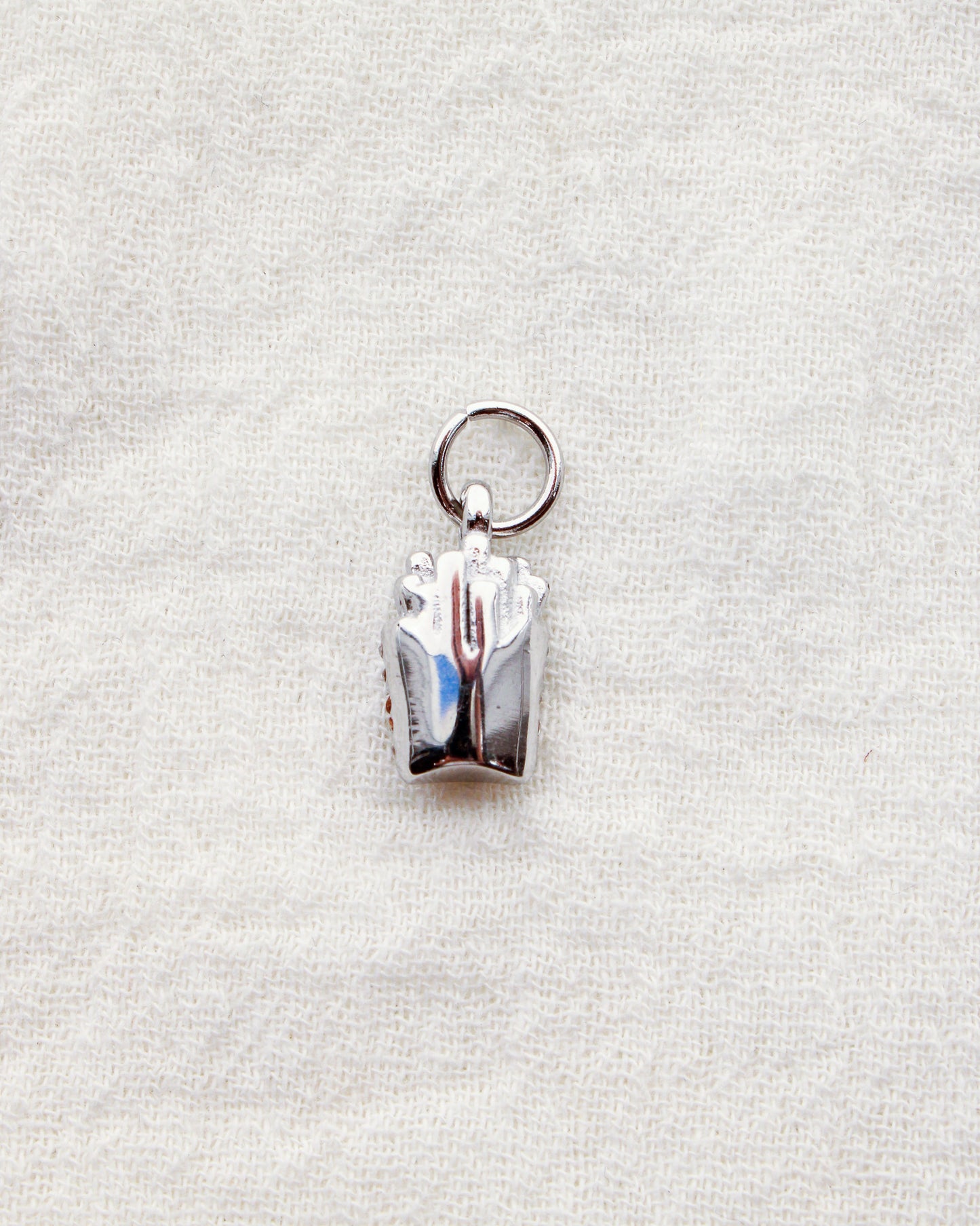 Fries PVD Charm with CZ, CH352