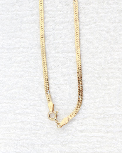 18" 2.4mm Flat Herringbone Necklace Chain, NC16