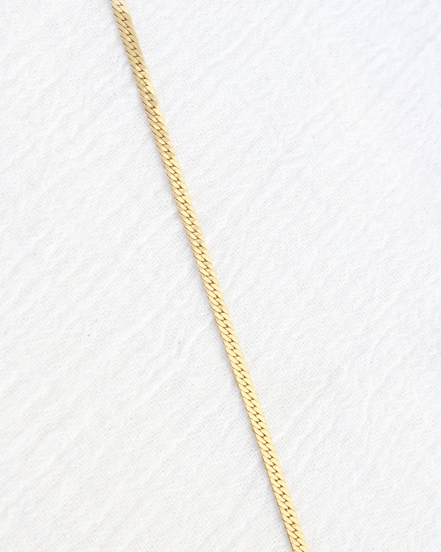 18" 2.4mm Flat Herringbone Necklace Chain, NC16