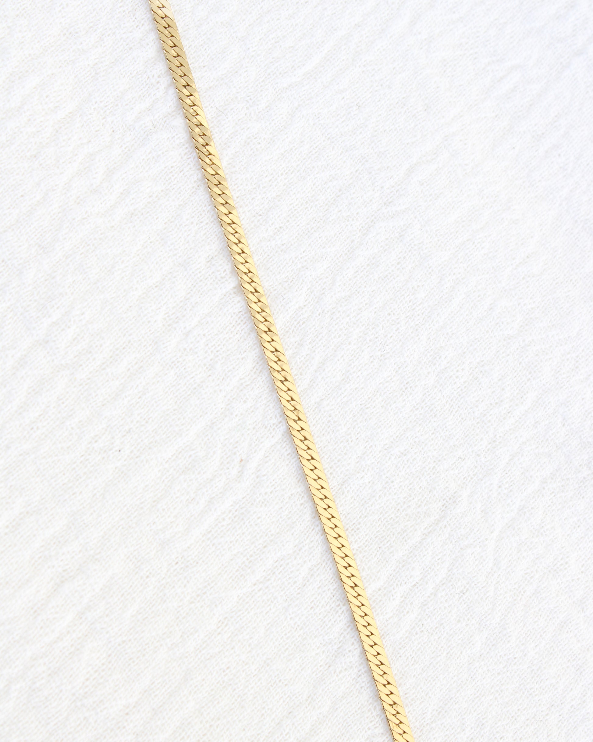 18" 2.4mm Flat Herringbone Necklace Chain, NC16