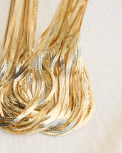 18" 2.4mm Flat Herringbone Necklace Chain, NC16