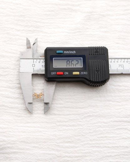 9mm Butterfly Connector with CZ, CN478