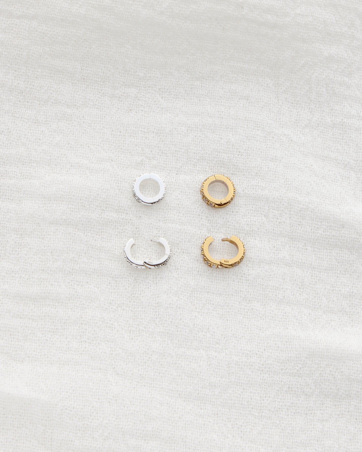 7mm Pave Circle Charm enhancer, F19