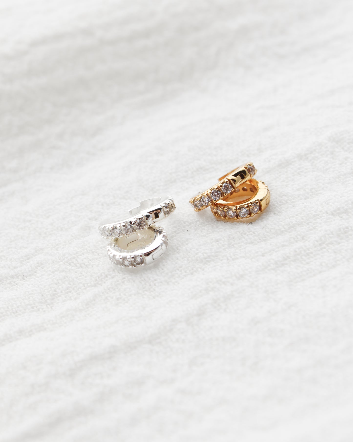 7mm Pave Circle Charm enhancer, F19