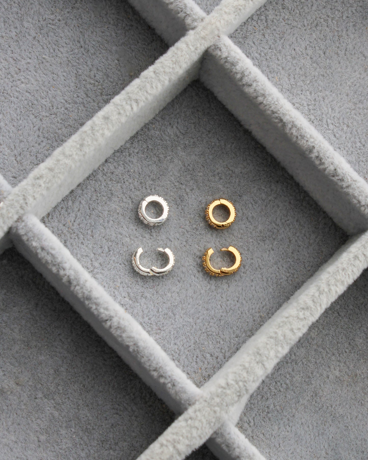 7mm Pave Circle Charm enhancer, F19