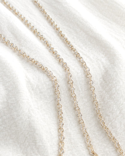3.1mm Alternate Parallel Mixed Metal Cable Chain, M233