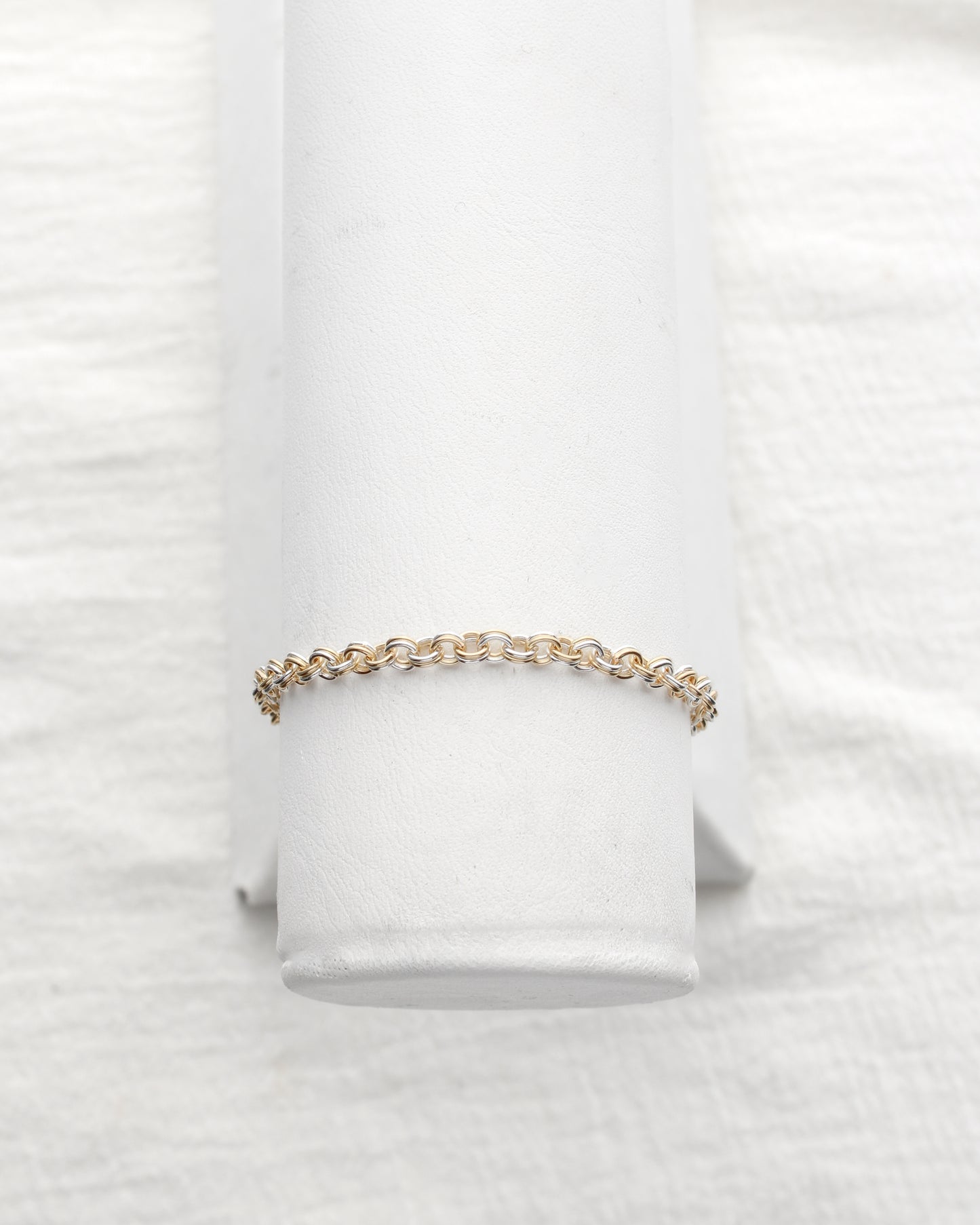 3.1mm Alternate Parallel Mixed Metal Cable Chain, M233