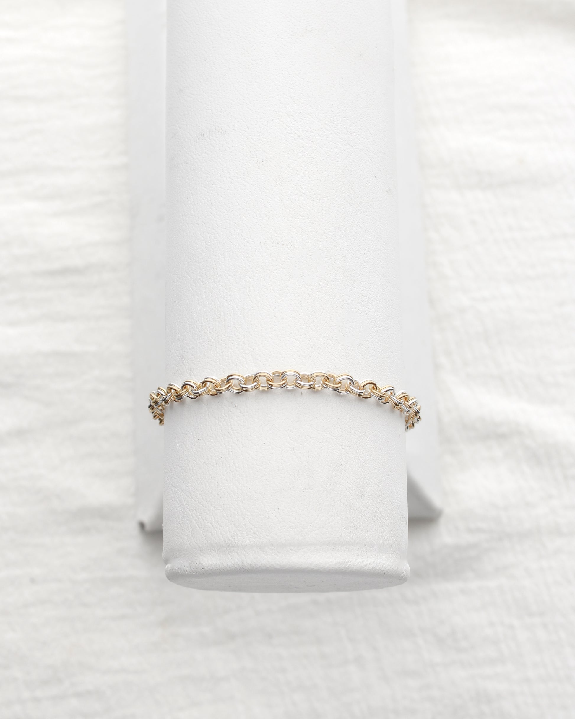 3.1mm Alternate Parallel Mixed Metal Cable Chain, M233