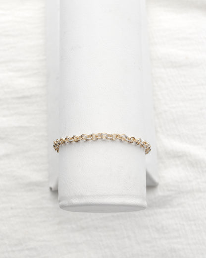3.1mm Alternate Parallel Mixed Metal Cable Chain, M233