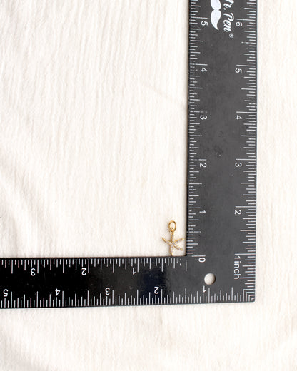 15mm Starfish PVD Charm with Cubic Zirconia, CH382