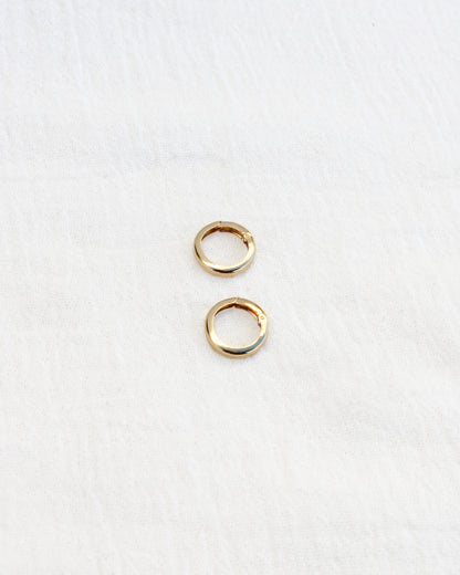 12mm Plain Circle Push Gate Clasp, F21