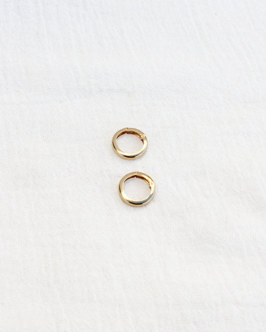 12mm Plain Circle Push Gate Clasp, F21