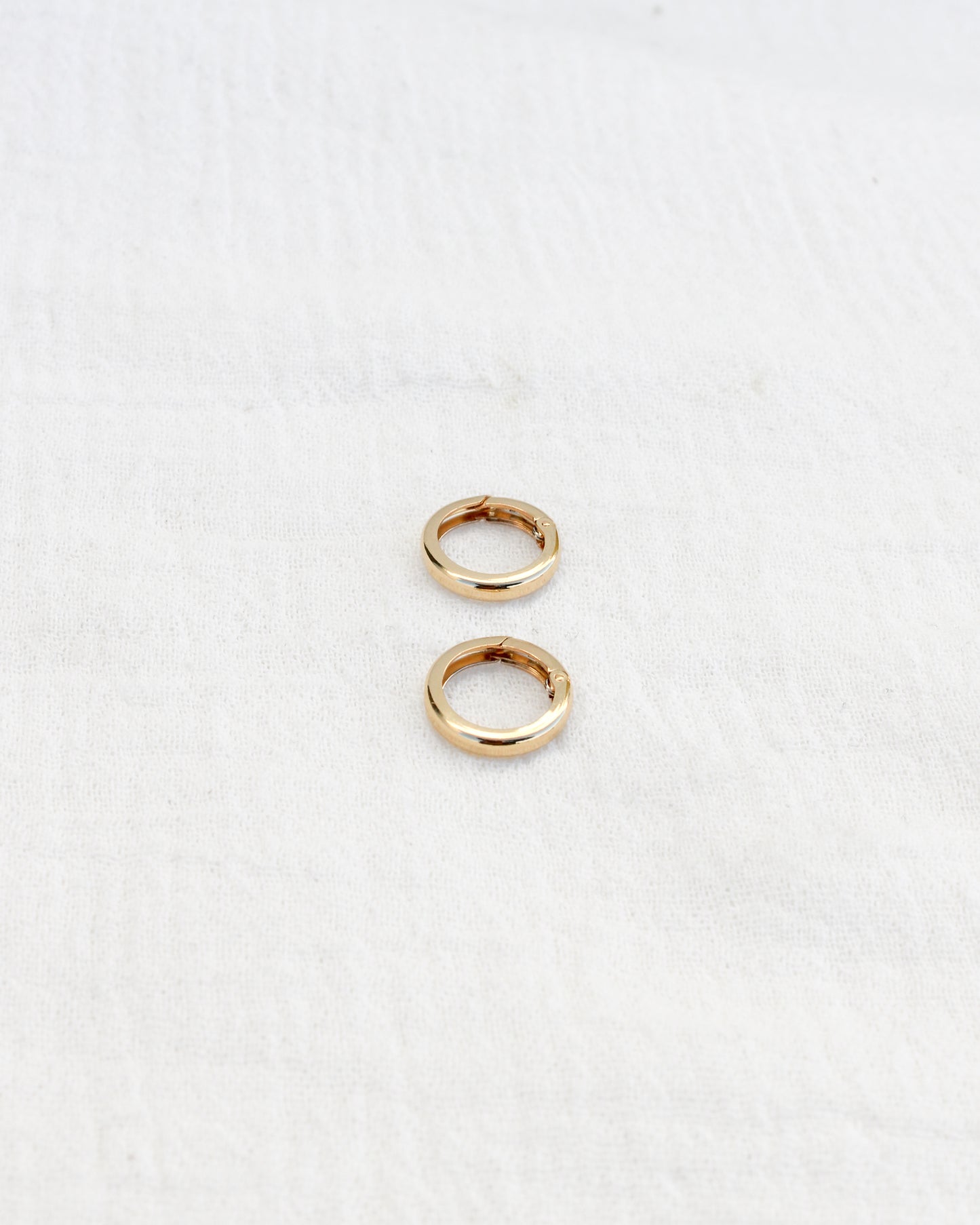 12mm Plain Circle Push Gate Clasp, F21