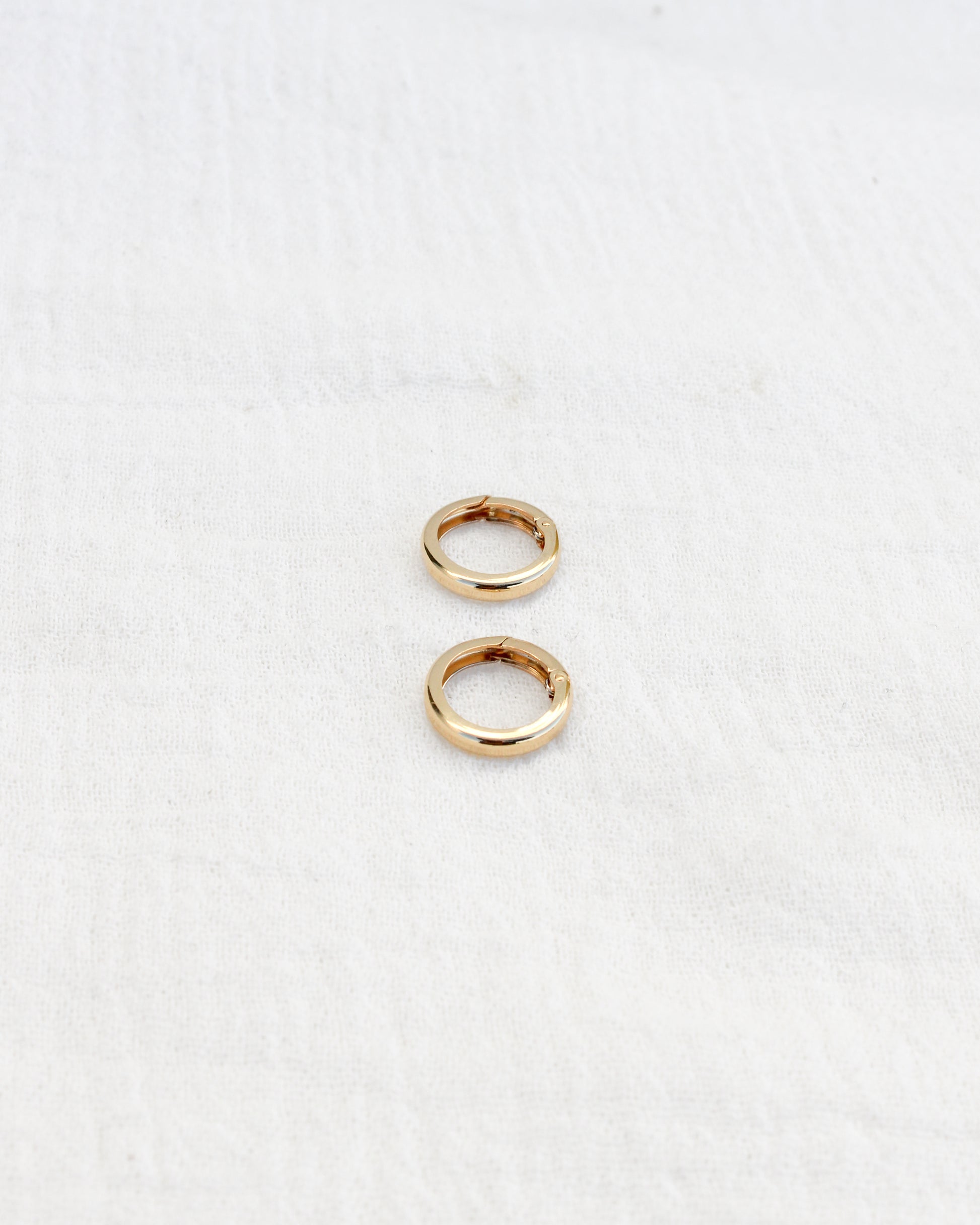 12mm Plain Circle Push Gate Clasp, F21