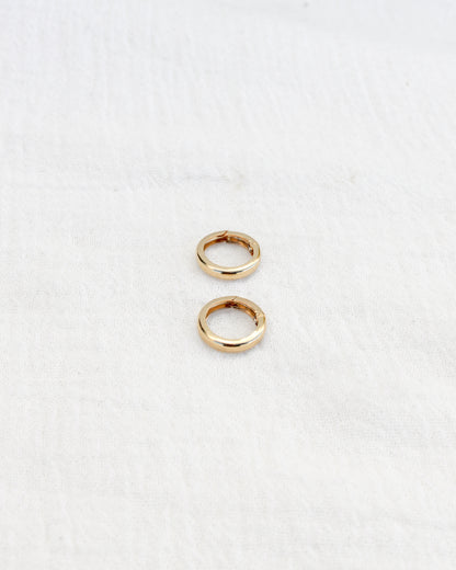12mm Plain Circle Push Gate Clasp, F21