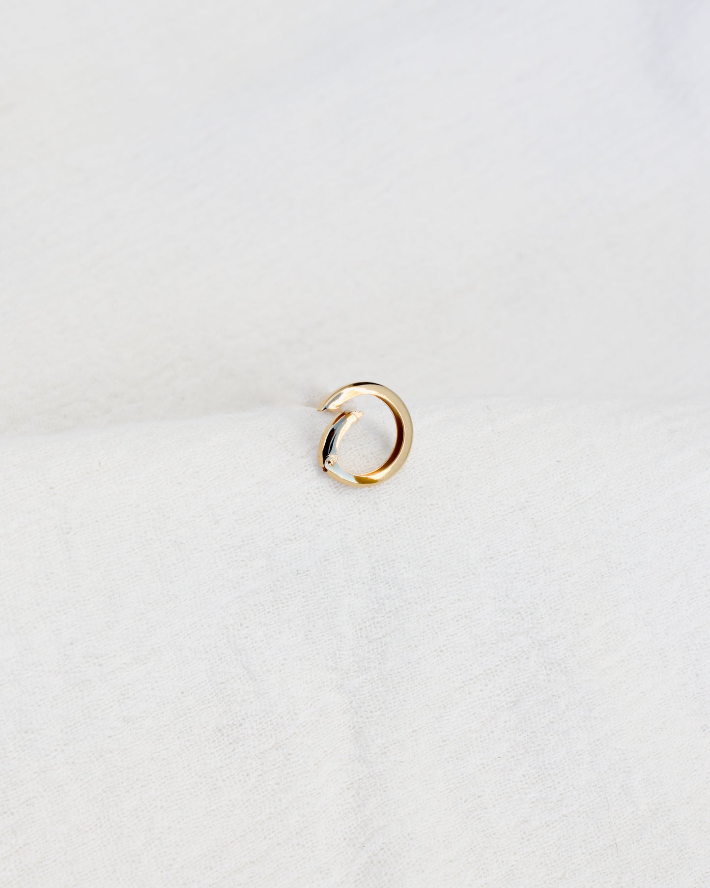 12mm Plain Circle Push Gate Clasp, F21