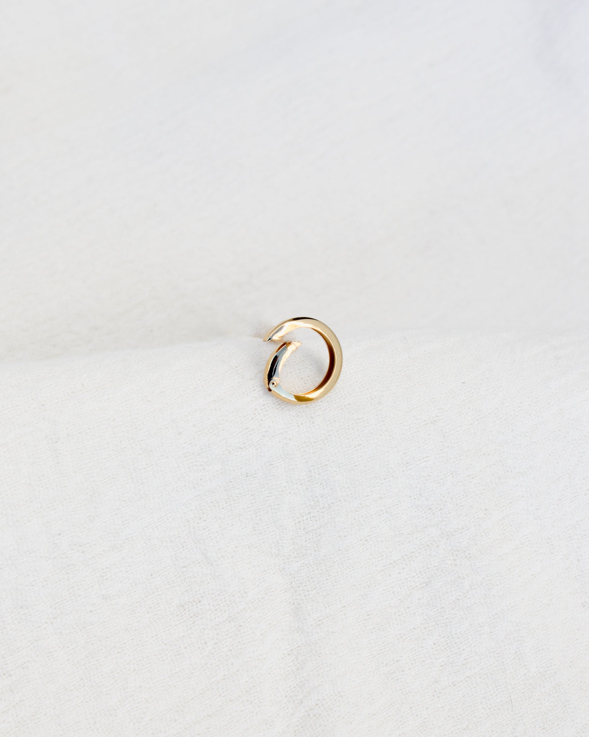 12mm Plain Circle Push Gate Clasp, F21