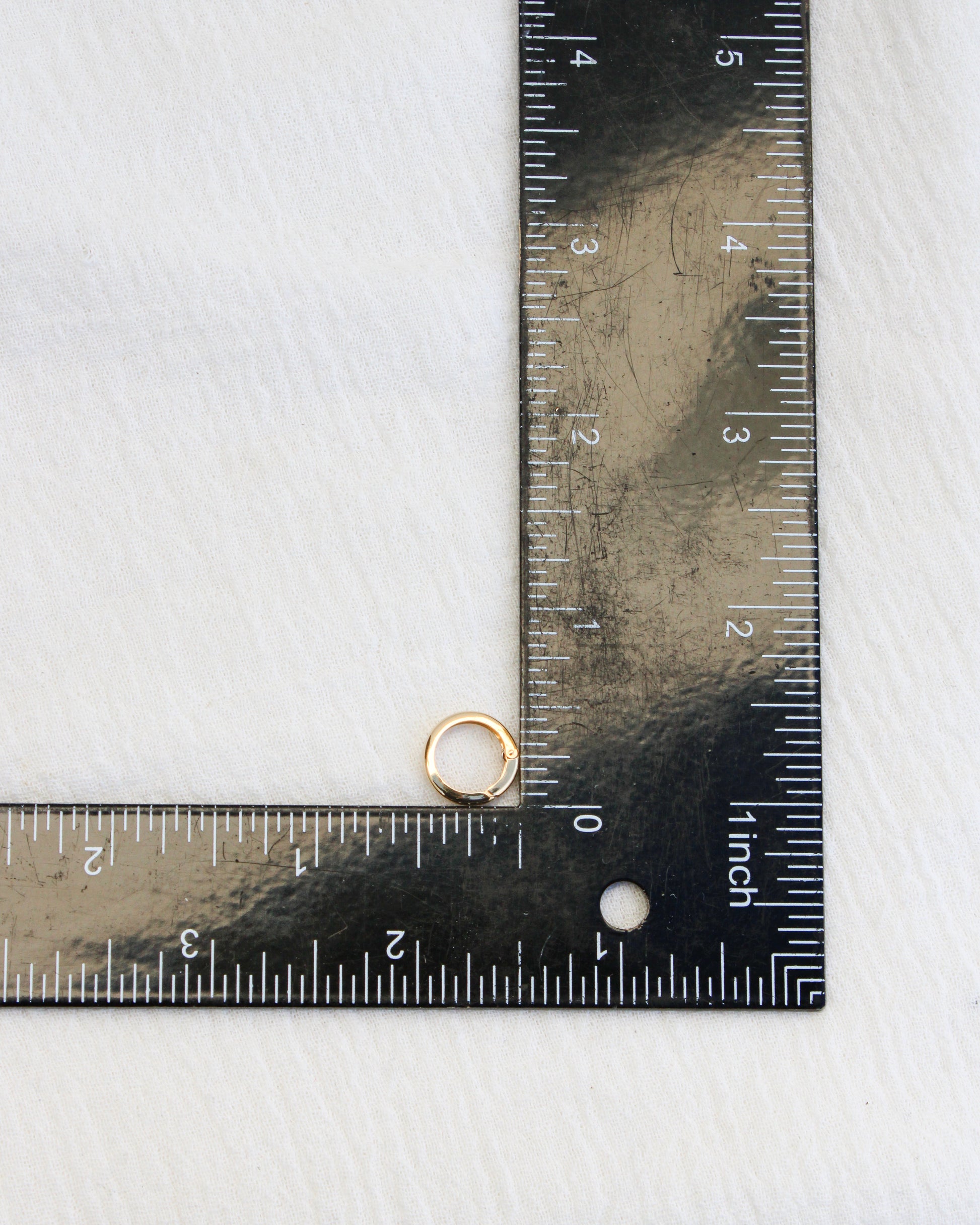 12mm Plain Circle Push Gate Clasp, F21