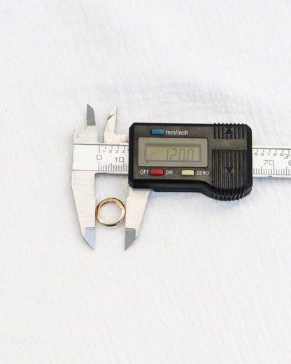 12mm Plain Circle Push Gate Clasp, F21