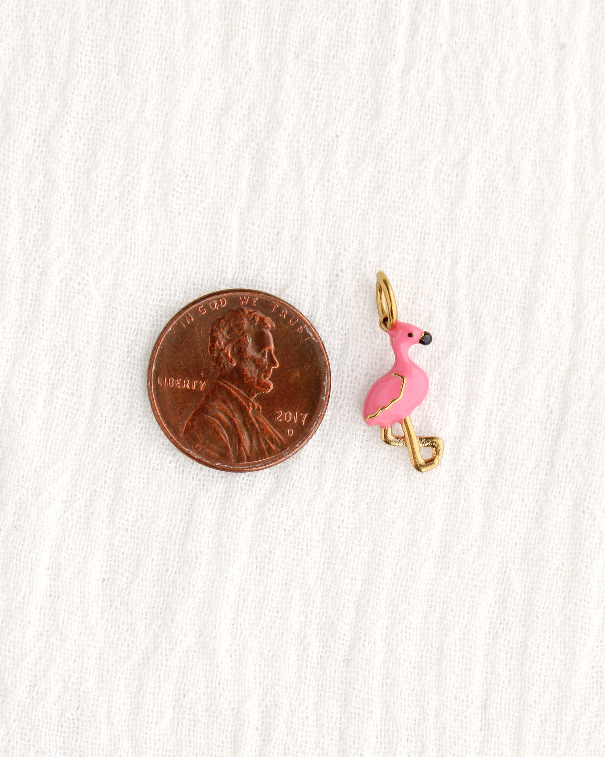 17mm Flamingo PVD Charm, CH385