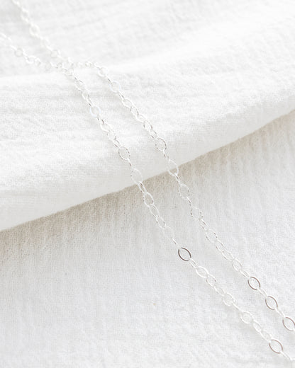 2.6mm Alternate Flat Patterned Cable Chain, S228