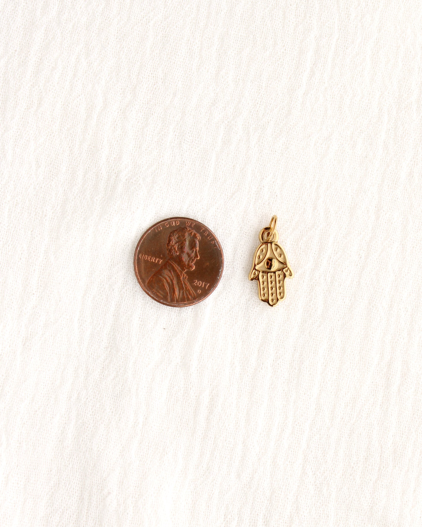 17mm Hamsa PVD Charm, CH376