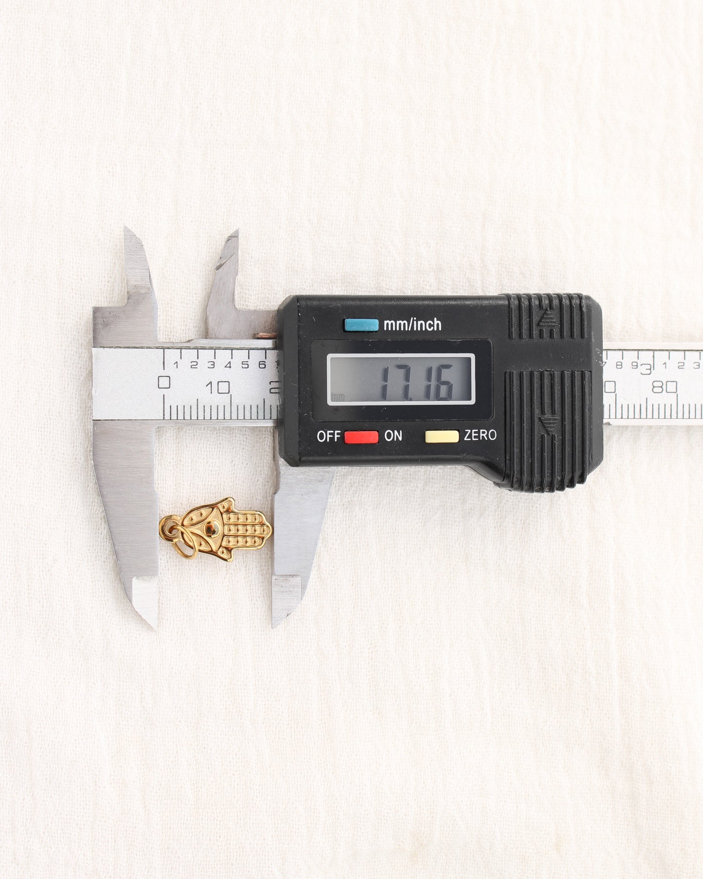 17mm Hamsa PVD Charm, CH376