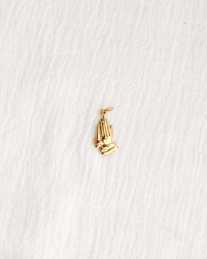 21mm Praying Hands PVD Charm, CH377
