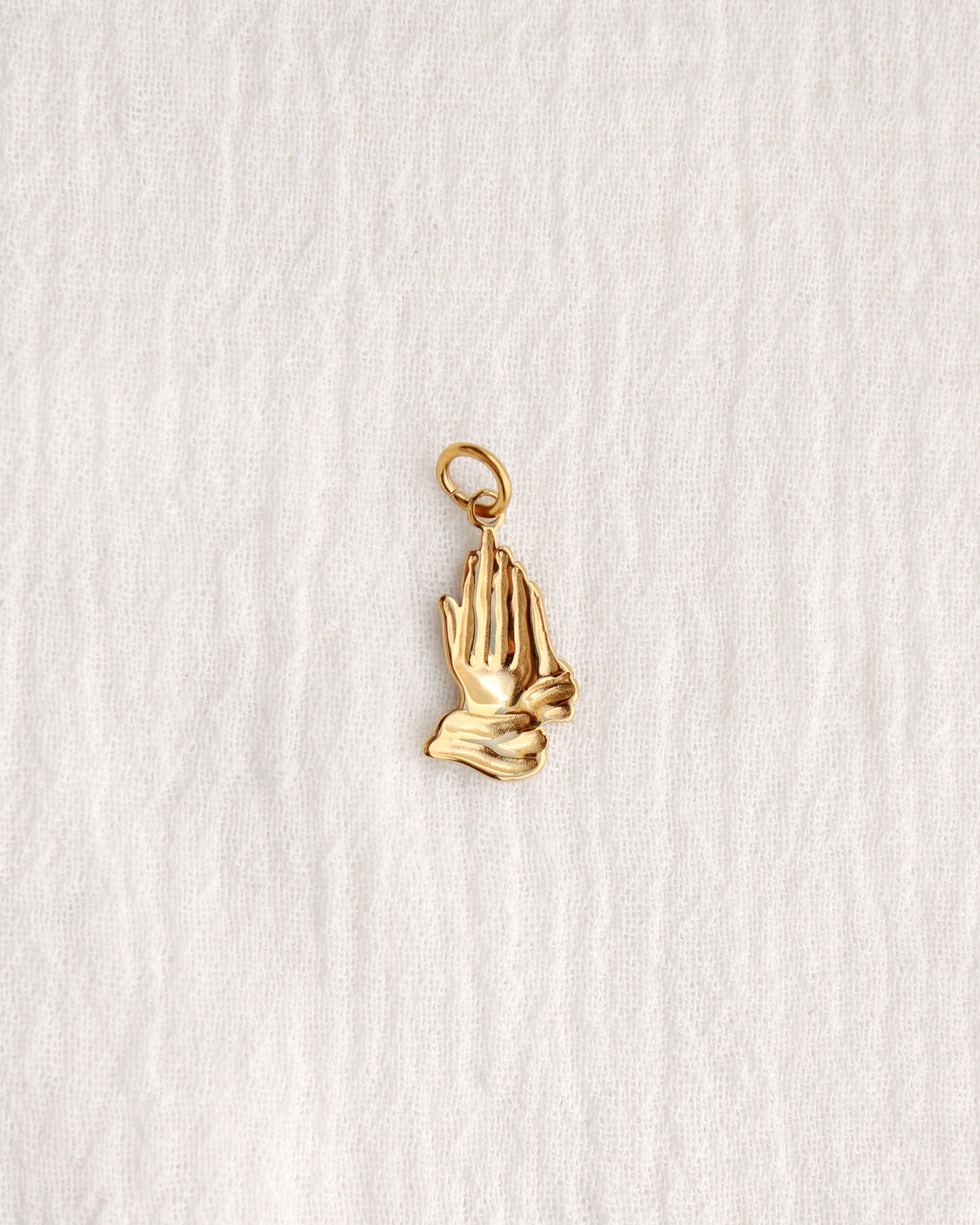 21mm Praying Hands PVD Charm, CH377