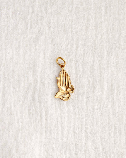 21mm Praying Hands PVD Charm, CH377