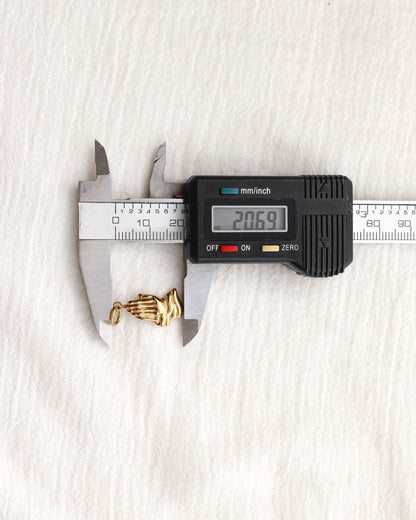 21mm Praying Hands PVD Charm, CH377