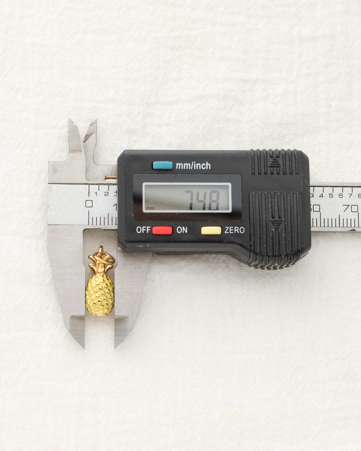 19mm Pineapple PVD Charm, CH469