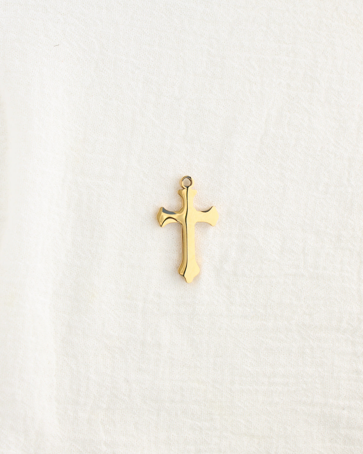 33mm Cross with Rising Sun PVD Charm, CH480