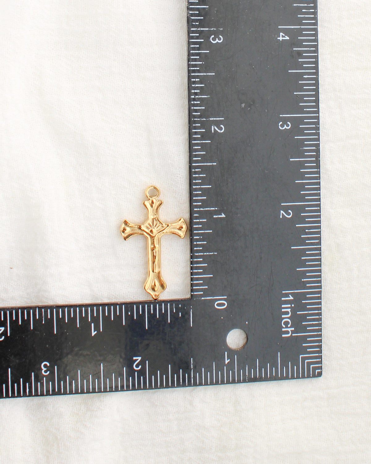 33mm Cross with Rising Sun PVD Charm, CH480