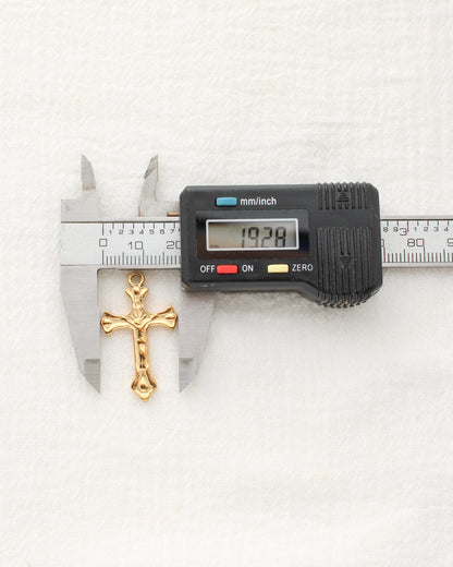 33mm Cross with Rising Sun PVD Charm, CH480