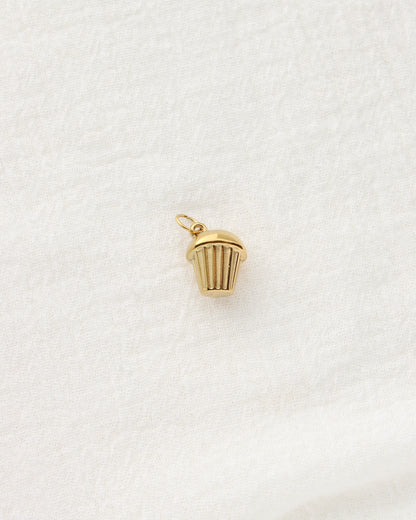 15mm Cupcake PVD Charm, CH466