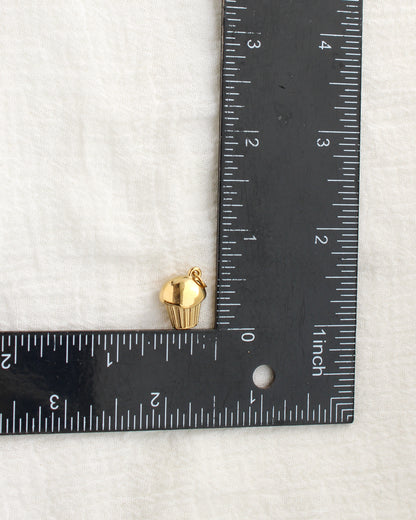 15mm Cupcake PVD Charm, CH466